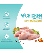 Jerhigh Wet Dog Food, Human Grade High Protein Chicken, Gravy Chicken Chunk in Vegetable (Pack of 48),All Life Stages
