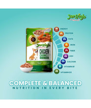 Jerhigh Wet Dog Food, Human Grade High Protein Chicken, Gravy Chicken Chunk in Vegetable (Pack of 48),All Life Stages