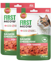 First Meow Salmon Cheese Ham Jerky Cat Treat
