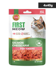 First Meow Salmon Cheese Ham Jerky Cat Treat