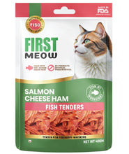 First Meow Salmon Cheese Ham Jerky Cat Treat