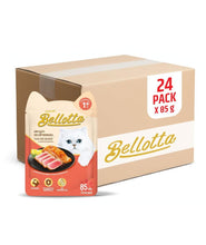 Bellotta Premium Wet Food for Cats and Kittens, Tuna and Salmon, 85 g (Pack of 24) Sold by DogsNCats