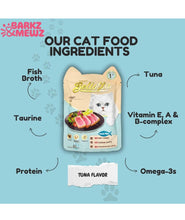 Bellotta Tuna and Chicken Wet Cat Food, 85g Pouch, Pack of 12, Assorted Flavours with Taurine and Vitamins, 100% Authentic