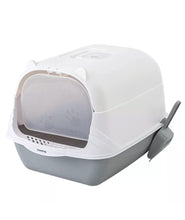 KIKI N POOCH Cat Litter Box Cat Litter Tray with Dome and Scoop with Foul Smell Absorber 18 x14 x14 Inch (45x35x35Cm)