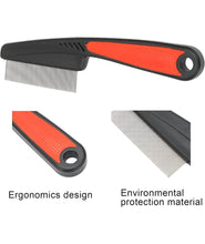 KIKI N POOCH Flea Lice Comb, Stainless Steel Dog Cat Grooming Combs with Rounded Teeth, Double Sided Professional Pet Tear Stain Remover, Dematting Tool for Small, Medium & Large Pets(COLOR MAY VARY)