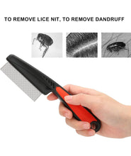 KIKI N POOCH Flea Lice Comb, Stainless Steel Dog Cat Grooming Combs with Rounded Teeth, Double Sided Professional Pet Tear Stain Remover, Dematting Tool for Small, Medium & Large Pets(COLOR MAY VARY)