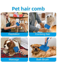 KIKI N POOCH Slicker Brush for Dogs Cats Puppy and Rabbit- Self Cleaning Slicker brush for dog & Puppies, Pet Grooming Comb with Press Key, Dog Hair Remover brushes- SMALL