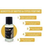 Oh My Dog Pet Body Spray Perfume for Dogs and Cats - 50ml (Brutes & Cutes) | Refreshing Fragrance for Daily Use, Safe & Effective Deodoriser | Pet-Friendly Coat Perfume Remove Bad Odour