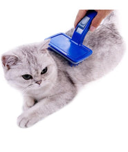 KIKI N POOCH Slicker Brush for Dogs Cats Puppy and Rabbit- Self Cleaning Slicker brush for dog & Puppies, Pet Grooming Comb with Press Key, Dog Hair Remover brushes- SMALL