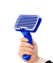 KIKI N POOCH Slicker Brush for Dogs Cats Puppy and Rabbit- Self Cleaning Slicker brush for dog & Puppies, Pet Grooming Comb with Press Key, Dog Hair Remover brushes- SMALL