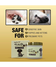 Oh My Dog Paw Cream for Dogs and Cats Made with 100% Natural Food-Grade Oils | Natural Cream, Wax, Balm for Healing Dry, Cracked, Chapped Paws & Elbows | Heals & Repairs Gently (100 gm)