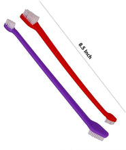 The Cleaning Dental Toothbrush Set of 2 Double Headed, for Dogs Cats Puppy