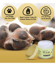 Oh My Dog Paw Cream for Dogs and Cats Made with 100% Natural Food-Grade Oils | Natural Cream, Wax, Balm for Healing Dry, Cracked, Chapped Paws & Elbows | Heals & Repairs Gently (100 gm)