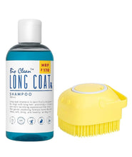 Bio Clean Long Coat Dog Shampoo with Soft Silicone Shampoo Dispenser Brush- Cruelty Free, Maintain PH Balance, Moisturising and Gentle on Skin- 200 ML