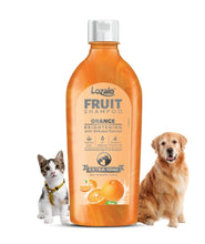 Lozalo Brightening Fruit Pet Shampoo 200 ml, Orange, Controls Bad Odour & Keep Pets Calm, pH Balanced, Paraben Free Conditioning Shampoo for Dogs & Cats of All Breeds, with Shikakai Extract