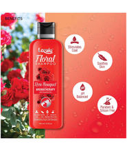 Lozalo Floral Aromatherapy Pet Conditioning Shampoo - 250ml, Rose Fragrance, Coat Cleansing, Odour Control Shampoo for Dogs & Cats, with Aloe Vera Extract and Cinnamon Oil to Promote Healthy Skin