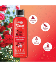 Lozalo Floral Aromatherapy Pet Conditioning Shampoo - 250ml, Rose Fragrance, Coat Cleansing, Odour Control Shampoo for Dogs & Cats, with Aloe Vera Extract and Cinnamon Oil to Promote Healthy Skin