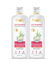 Lozalo Botanical Conditioning Cat Shampoo-250ml, Extra Gentle Conditioning Formula, Hydrating, & Cleansing Shampoo for Soft & Silky Cat Fur Coat,with Calendula Extract, Paraben Free