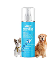 Lozalo Privilege Dog Perfume Spray- 200 ml, Ocean, Moisturising Deodorant Spray for Dogs & Cats of All Breeds, Long-Lasting Fragrance Spray with Aloe Vera Extract & Wheat Germ Oil