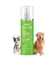 Lozalo Privilege Dog Perfume Spray- 200ml, Dew, Moisturising Deodorant Spray for Dogs & Cats of All Breeds,Long-Lasting Fragrance with Aloe Vera Extract & Wheat Germ Oil