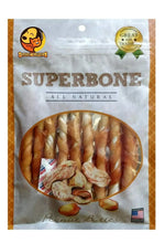 Superbone All Natural Chicken Sticks Dog Treat, 9 in 1 (Peanut Butter) | Highly-Digestible Training Chew Treat | Healthy and Tasty Snack Suitable for All Breeds of Dogs