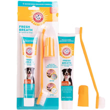 Arm & Hammer Fresh Breathe Advanced Pet Care Enzymatic - Toothpaste & Brush Set for Dogs, Chicken Flavor