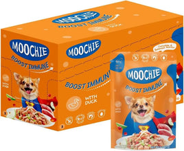 Moochie Boost Immune with Duck Gravy 85g (Pack of 12)