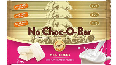 Gnawlers No Choco -O- Bar Dog Treats Milk Flavour, Super Tasty Treats for Your Dog That is Chocolate & Coco Free, No Meat, No Sugar and Never Melts with 27 Bites (Pack of 3)
