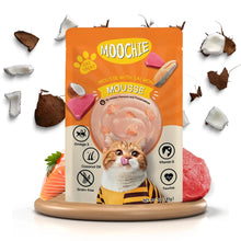 Moochie Tasty Wet Cat Food, Mousse with Salmon, Grain Free Cats Gravy Meal, No Artificial Flavours Kitten Food, Non-Vegetarian Cat Foods Pouch for Kittens (85 g X 12 Pouches)