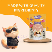 Moochie Tasty Wet Cat Food, Mousse with Tuna, Grain Free Cats Gravy Meal, No Artificial Flavours Kitten Food, Non-Vegetarian Cat Foods Pouch for Kittens (85 g X 12 Pouches)