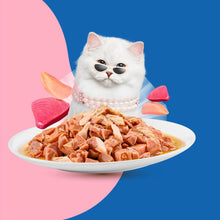 Moochie Tasty Wet Cat Food, (85g X 12 Pouches) Grain Free Cats Gravy Meal, Beauty Skin & Coat with Tuna, No Artificial Flavours Kitten Food, Non-Vegetarian Cat Foods Pouch for Kittens