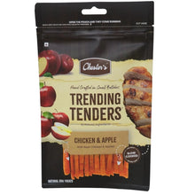 Chester's Trending Tenders Natural Dog Treats Farm Fresh Chicken | High-Protein,Single-Ingredient Chicken Breast|Slow-Cooked for Nutrition|Grain & Gluten-Free (Pack of 1, Chicken & Apple)