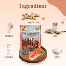 Superbone All Natural Chicken Sticks Dog Treat, 9 in 1 (Salmon Oil) | Highly-Digestible Training Chew Treat | Healthy and Tasty Snack Suitable for All Breeds of Dogs