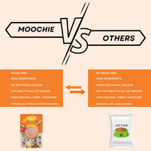 Moochie Tasty Wet Cat Food, Mousse with Salmon, Grain Free Cats Gravy Meal, No Artificial Flavours Kitten Food, Non-Vegetarian Cat Foods Pouch for Kittens (85 g X 12 Pouches)