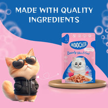 Moochie Tasty Wet Cat Food, (85g X 12 Pouches) Grain Free Cats Gravy Meal, Beauty Skin & Coat with Tuna, No Artificial Flavours Kitten Food, Non-Vegetarian Cat Foods Pouch for Kittens