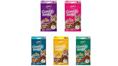 GNAWLERS Crunchy & Tender Cat Treats 65g - Chicken Flavour (Pack of 3)