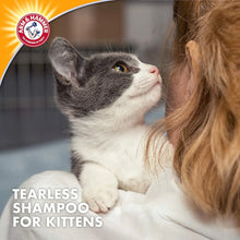 Arm & Hammer Tearless Kitten Natural Cat Shampoo for Odor Control with Baking Soda, 20 Fl Oz Gentle Cleansing Kitten Shampoo in Sweet Almond Scent