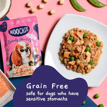 Moochie Beauty Skin and Coat with Salmon Dog Gravy 85g - (Pack of 12)