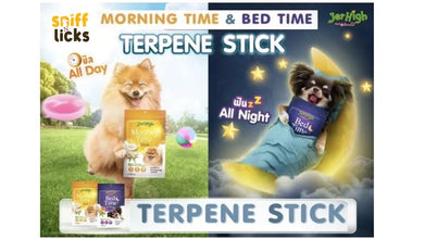 Jerhigh Dog Treat for Energy & Relaxing - Morning Time Stick & Bed Time Stick Added Super Food & Natural Honey (Pack of 2)