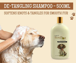 Oh My Dog Detangling Shampoo for Dogs and Puppies | Paraben & Cruelty-Free Ultimate Pet Shampoo | Shiny, Soft and Tangle-Free Fur | Suitable for All Breeds and Sizes