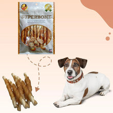 Superbone All Natural Chicken Sticks Dog Treat, 9 in 1 (Peanut Butter) | Highly-Digestible Training Chew Treat | Healthy and Tasty Snack Suitable for All Breeds of Dogs