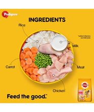 Pedigree Puppy Dry Dog Food Food, Chicken & Milk, 370 g Pack