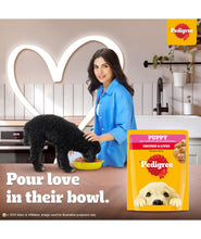 Pedigree Puppy Wet Dog Food, Chicken & Liver Chunks in Gravy, 70 g (Pack of 15), Made with Real Meat, 100% Complete & Balanced Meal for Puppies