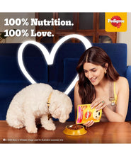 Pedigree Puppy Wet Dog Food, Chicken & Liver Chunks in Gravy, 70 g (Pack of 30), Made with Real Meat, 100% Complete & Balanced Meal for Puppies