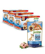 Jerhigh Wet Dog Food, Human Grade High Protein Chicken, Gravy Grilled Chicken (Pack of 36),All Life Stages