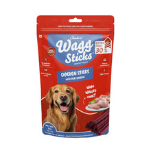 Chester's Wagg Sticks Chicken Sticks with Real Chicken | No Artificial Enhancers | Antioxident Rich | Soft Chew Sticks | Human Grade Indredients | (91Gm Pack of 1, Chicken Stick)